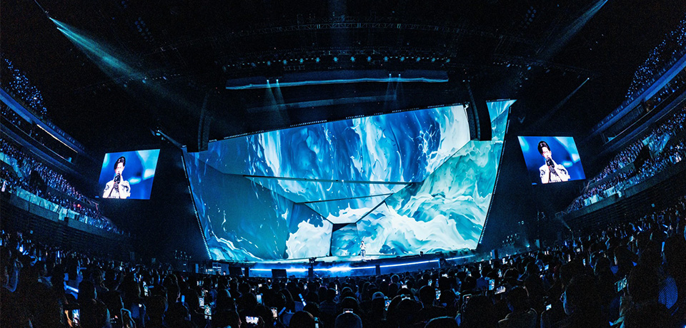 GLOSHIINE VA Series Transparent LED Displays at Xiao Zhan’s “EXIT · WE” Concert Tour
